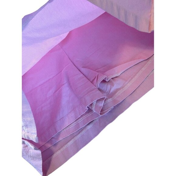 Crown & Ivy Women's Pink Striped Mini Skirt Size 14 - Picture 8 of 9